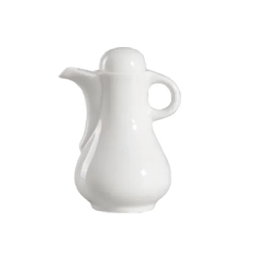 CAC China 101-SB Soy Sauce Dispenser, 6 Oz Porcelain, 4.5"Lx1.75"Wx4.75"H, Dishwasher Safe - 1 Dozen
