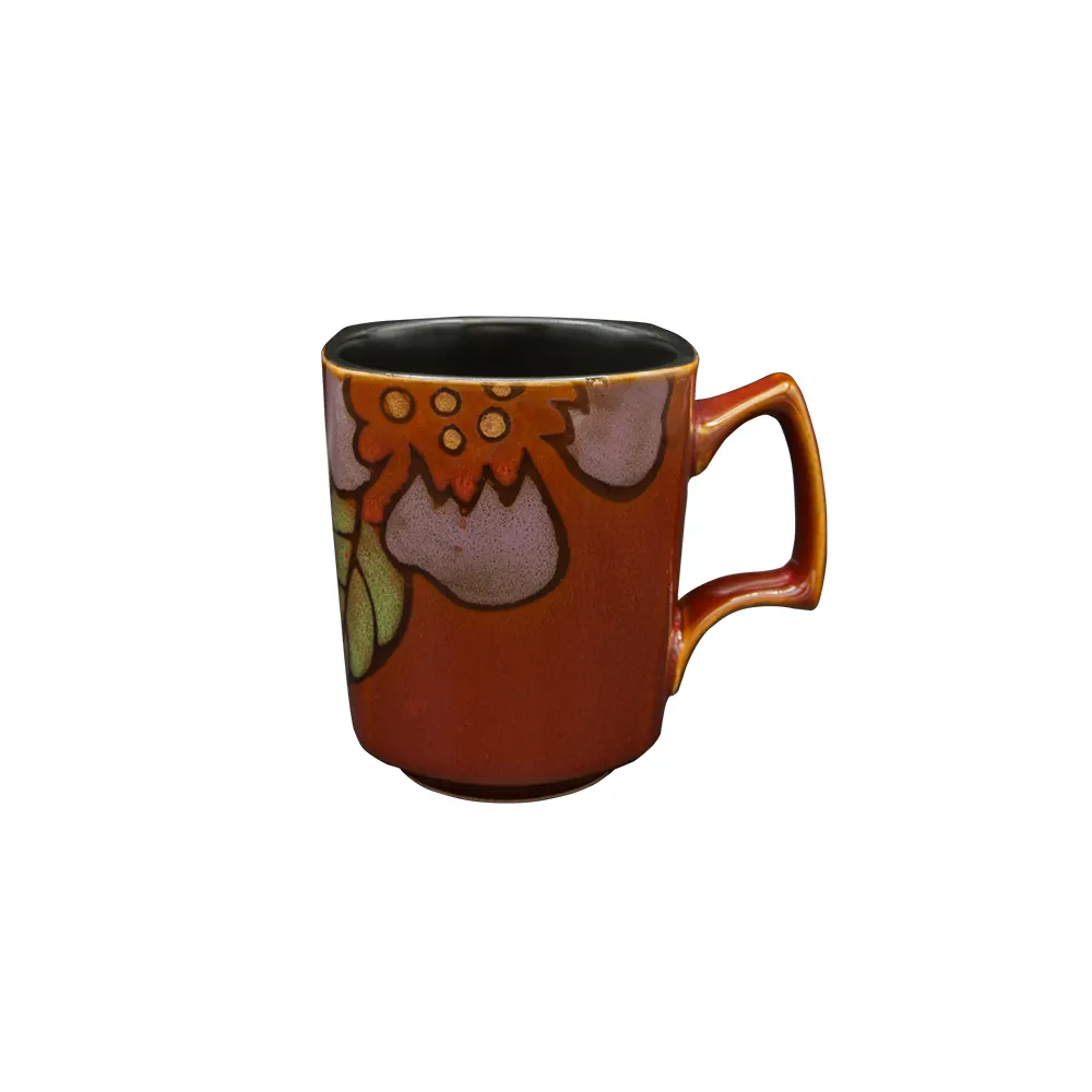 CAC China 112014-SQ17 Tikal Square China Mug, 12-13 oz Capacity, 3 1/4" Square Size, 12oz, - 1 Dozen