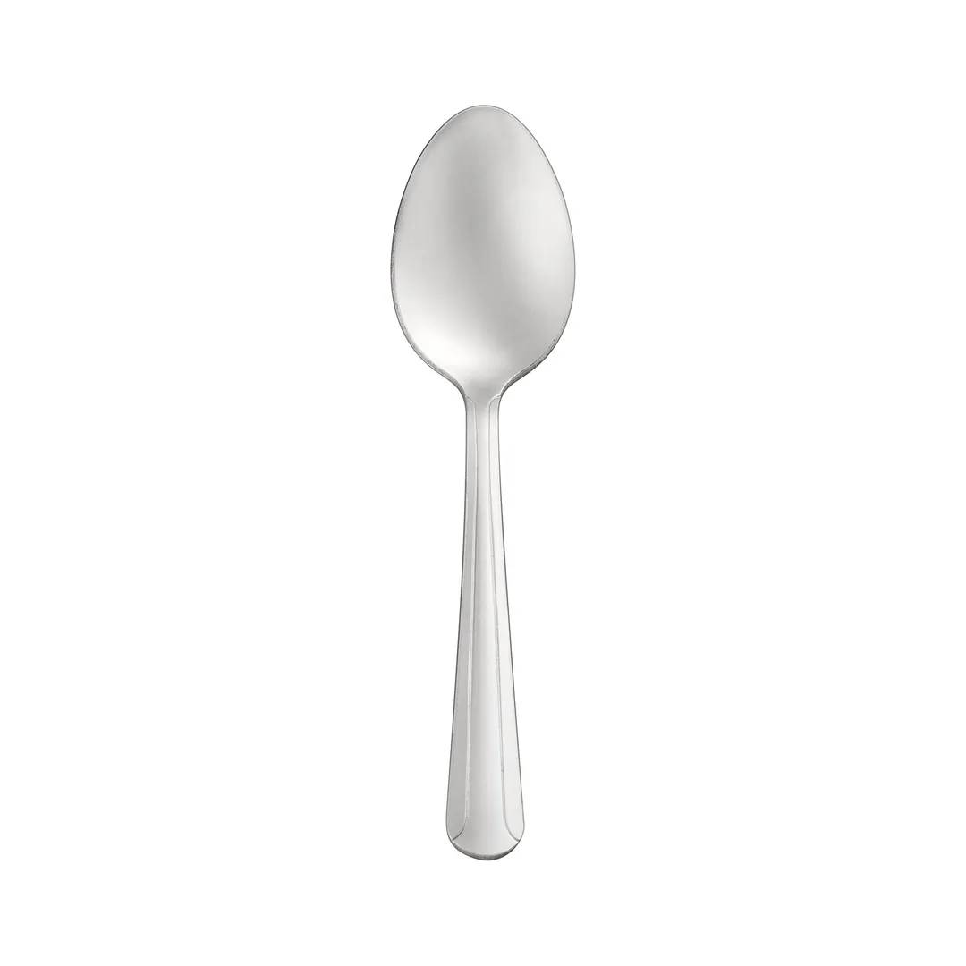 CAC China 2001-01 Teaspoon, 5-3/4" Length, Heavy, 18/0 Stainless Steel Frost Finish - 1 Dozen
