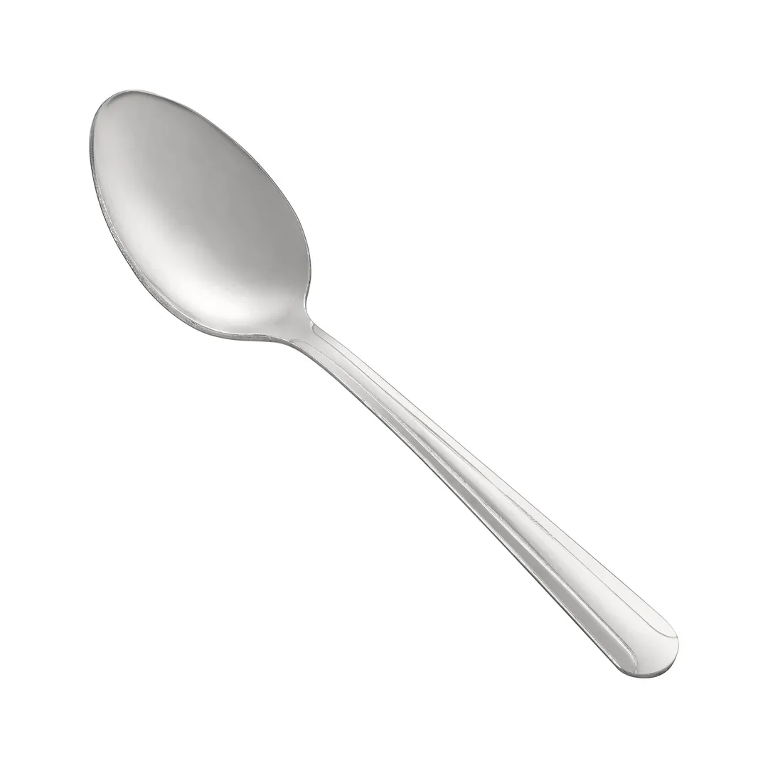 CAC China 2001-01 Teaspoon, 5-3/4" Length, Heavy, 18/0 Stainless Steel Frost Finish - 1 Dozen