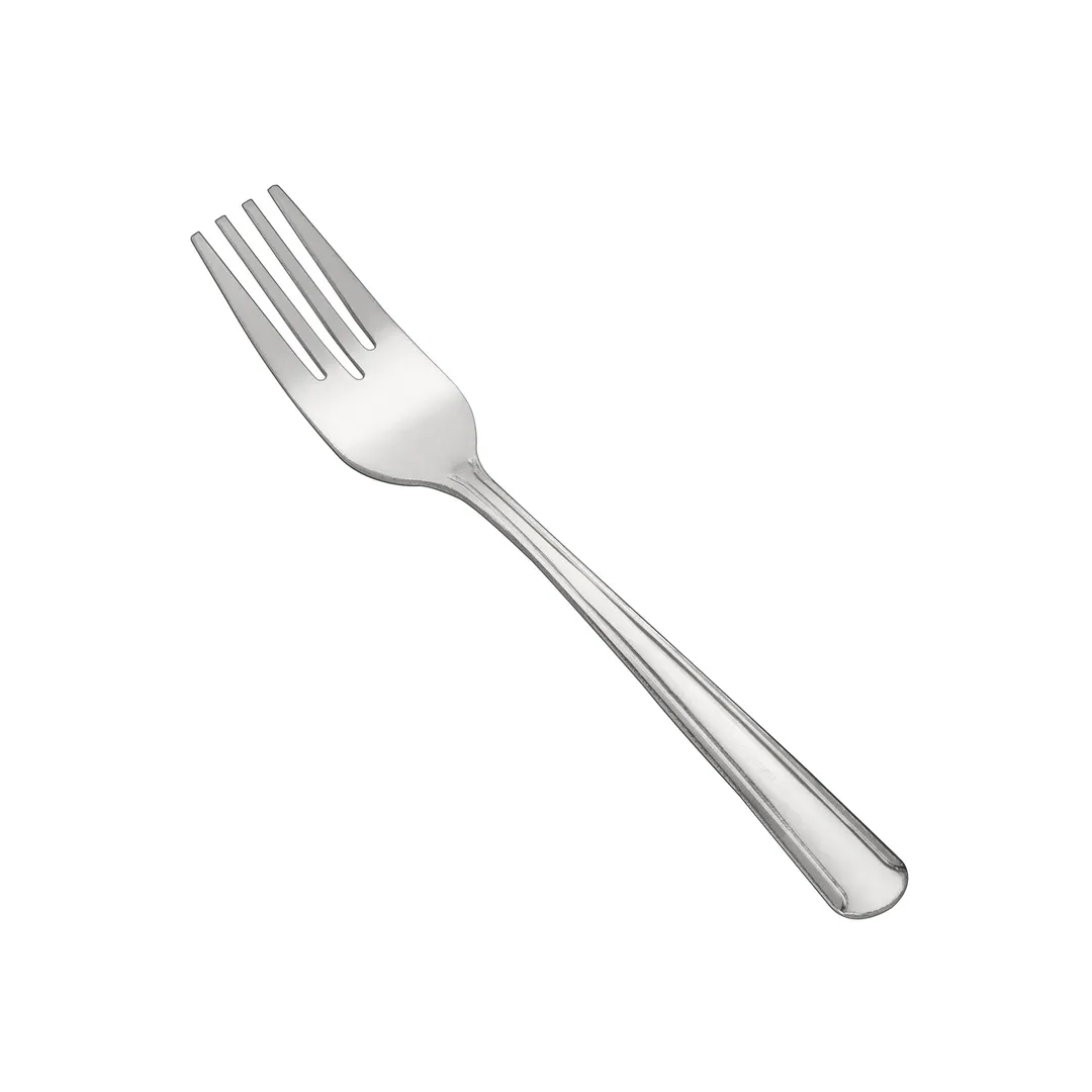 CAC China 2001-06 Salad Fork, 6‑1/8" Length, 18/0 Stainless Steel Frost Finish - 1 Dozen