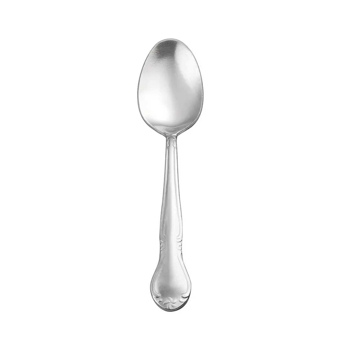 CAC China 2003-01 - Elizabeth Teaspoon, 6-3/8" Length, Heavy Weight, 18/0 Stainless Steel - 1 Dozen
