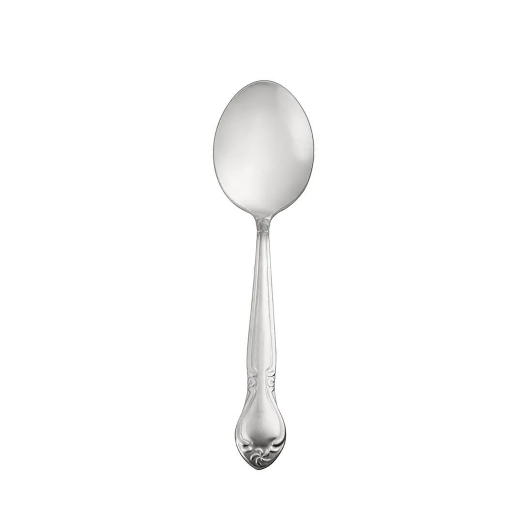 CAC China 2003-03 Elizabeth Dinner Spoon, 7-1/4" Length, Heavy Weight, 18/0 Stainless Steel - 1 Dozen