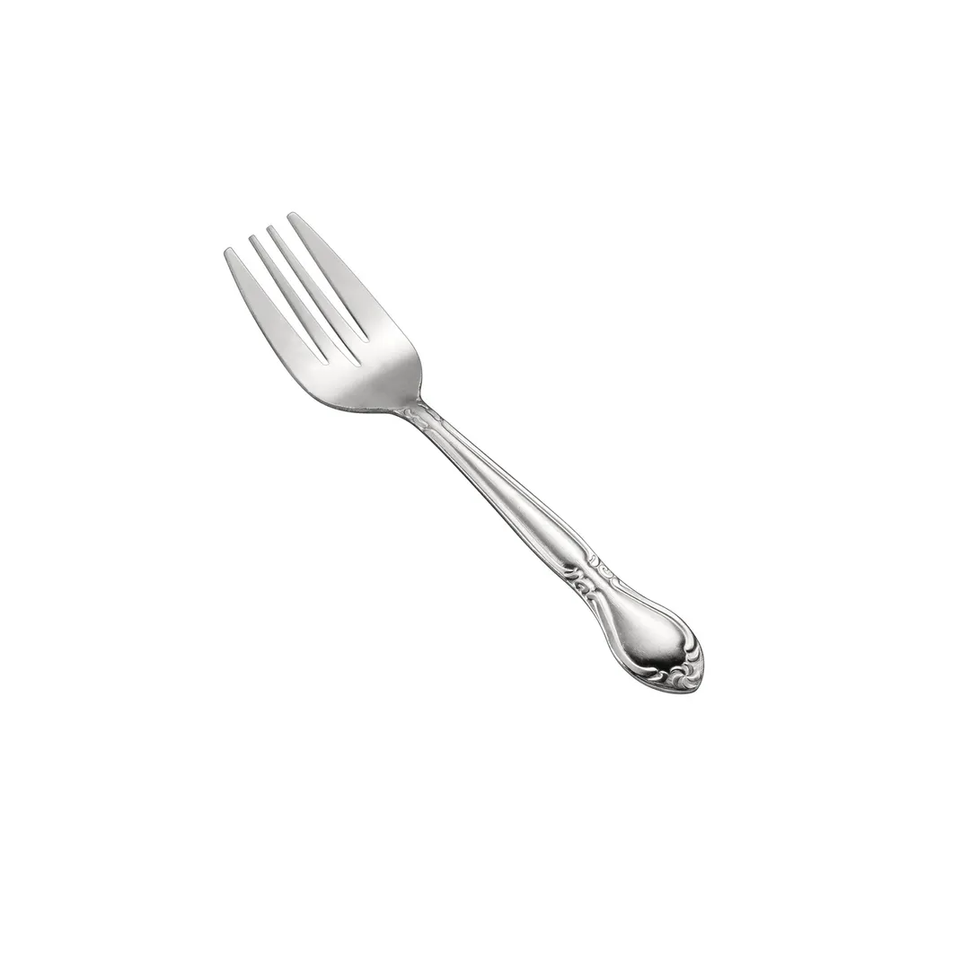 CAC China 2003-06 Elizabeth Salad Fork, 6-1/2" Length, Heavy Weight, 18/0 Stainless Steel - 1 Dozen