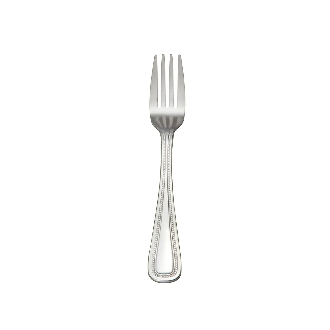 CAC China 2008-06 Pearl Salad Fork, 6" Length, Heavy Weight, 18/0 Stainless Steel - 1 Dozen
