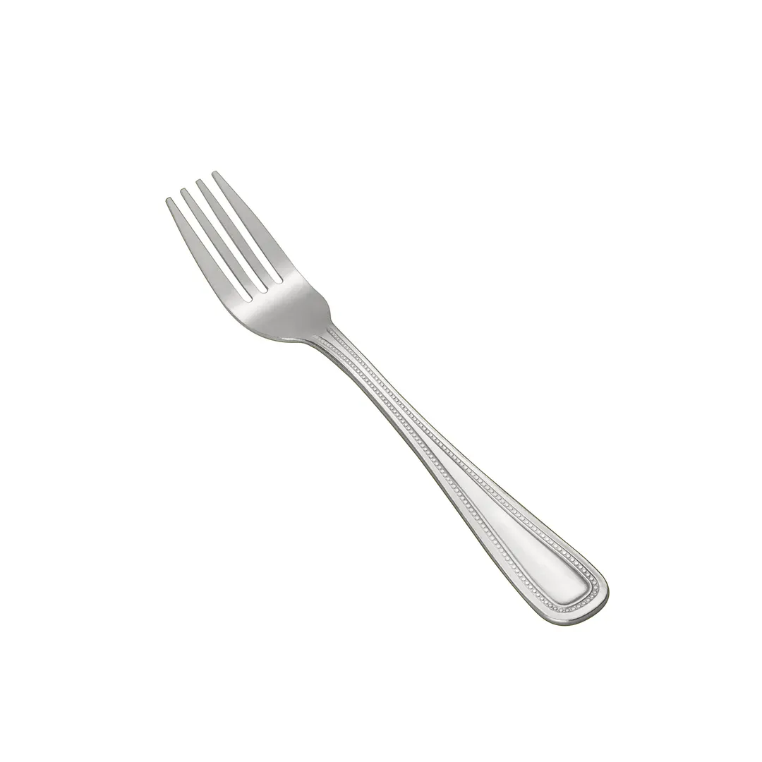 CAC China 2008-06 Pearl Salad Fork, 6" Length, Heavy Weight, 18/0 Stainless Steel - 1 Dozen