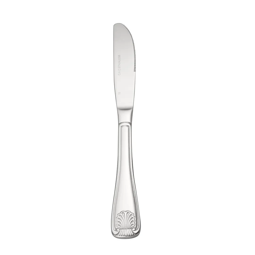CAC China 3001-08 Phoenix Dinner Knife, 8¾" Length, 18/0 Stainless Steel Handle - 1 Dozen