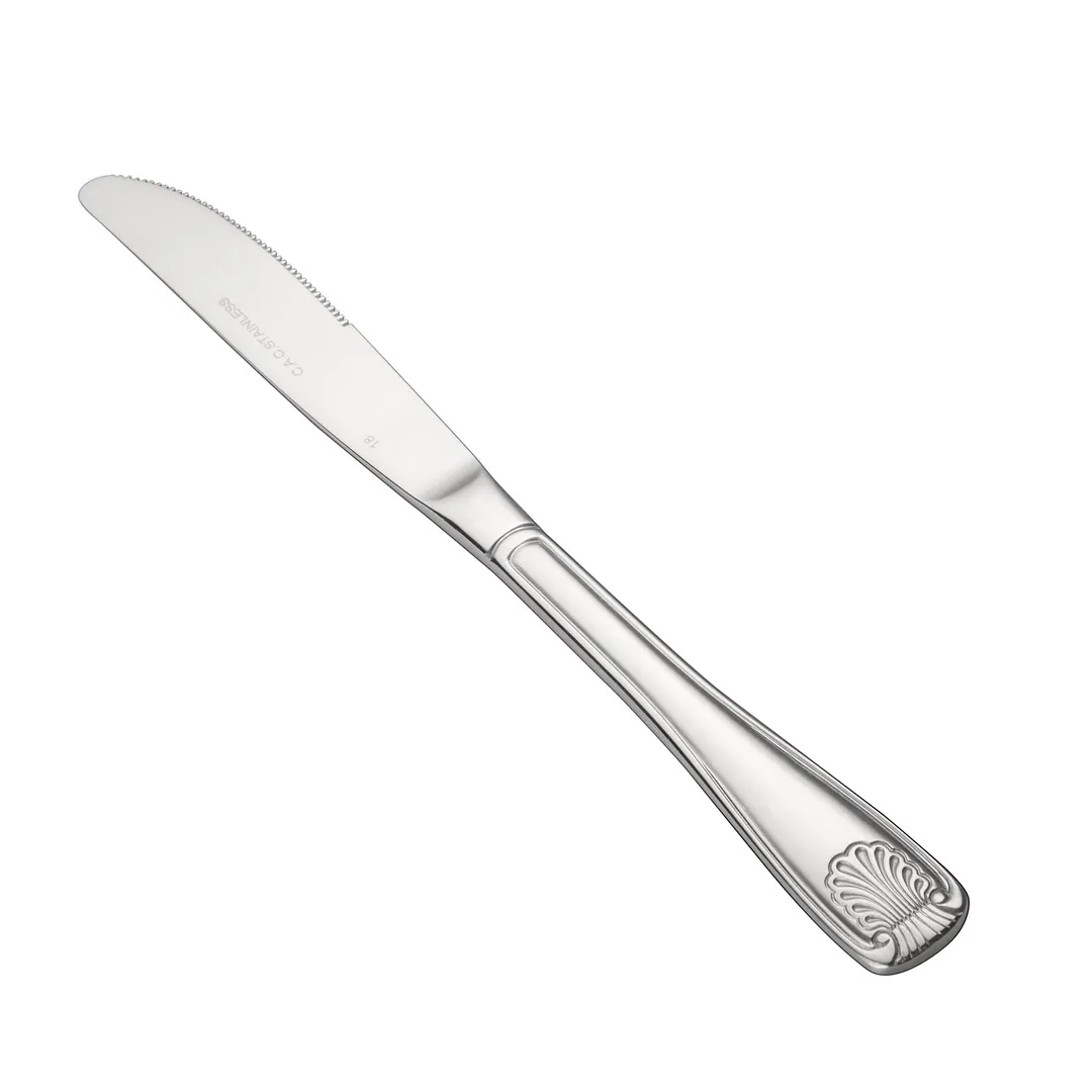 CAC China 3001-08 Phoenix Dinner Knife, 8¾" Length, 18/0 Stainless Steel Handle - 1 Dozen