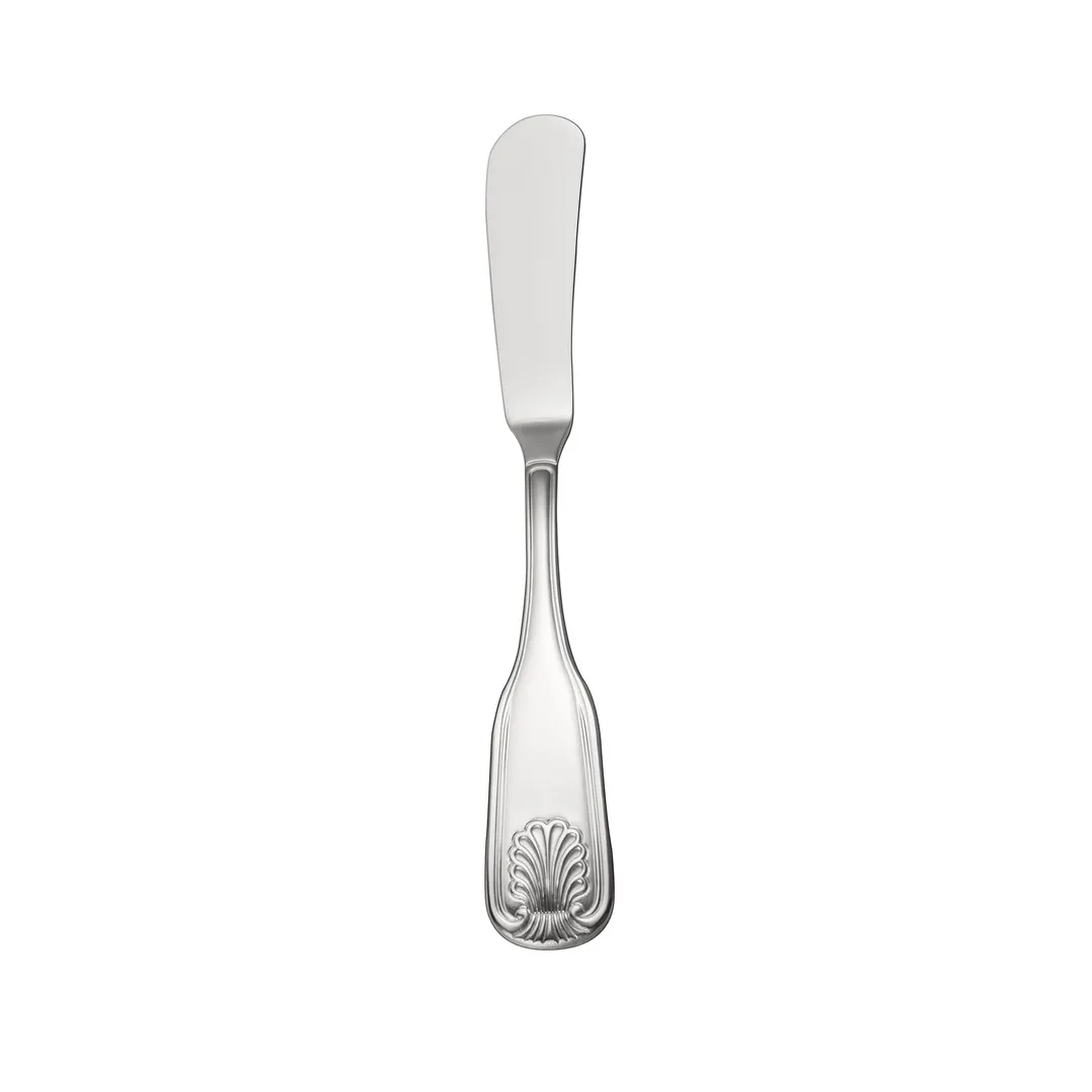CAC China 3001-12 Phoenix Butter Spreader, 7-1/8"L, Heavy Weight, 18/0 Stainless Steel - 1 Dozen