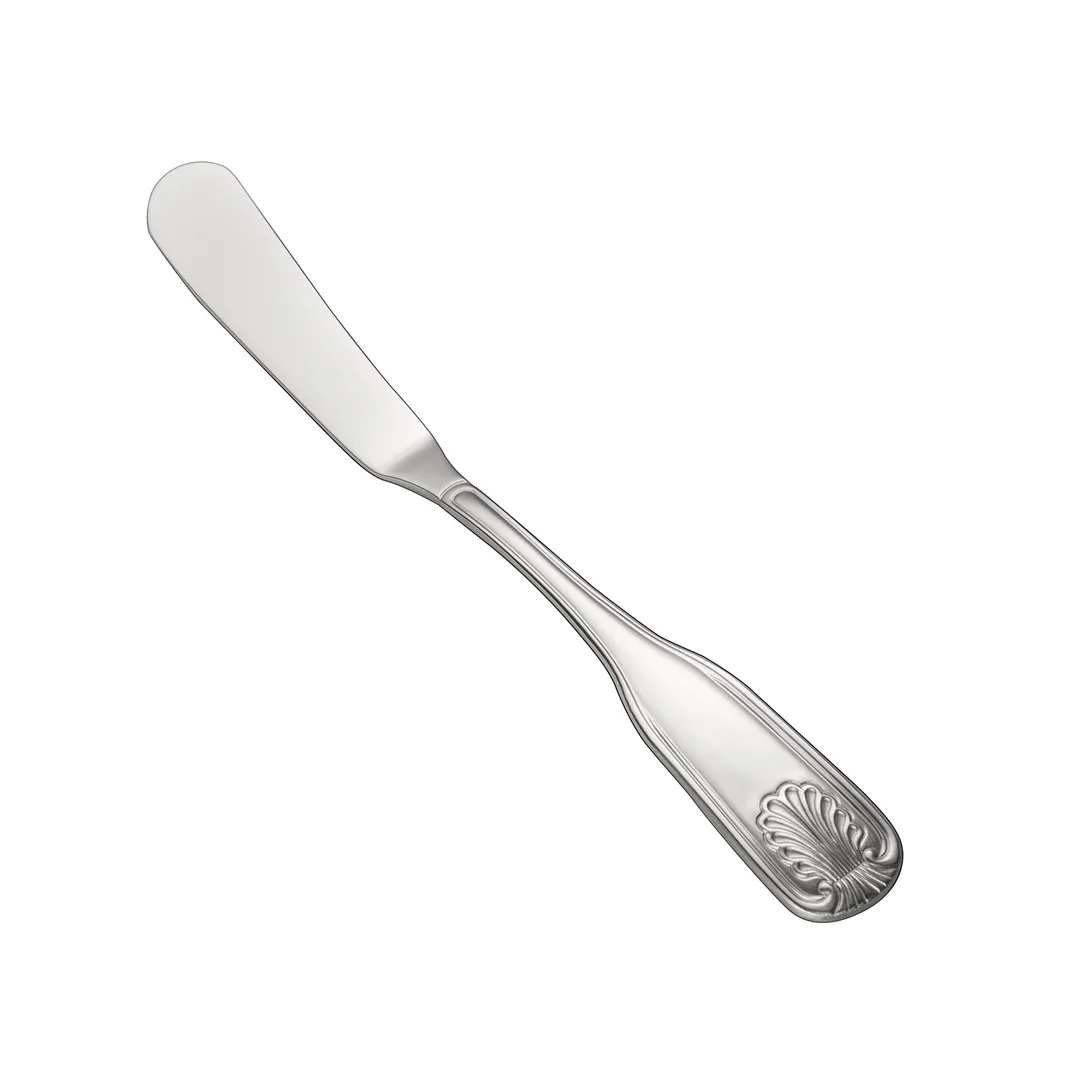 CAC China 3001-12 Phoenix Butter Spreader, 7-1/8"L, Heavy Weight, 18/0 Stainless Steel - 1 Dozen