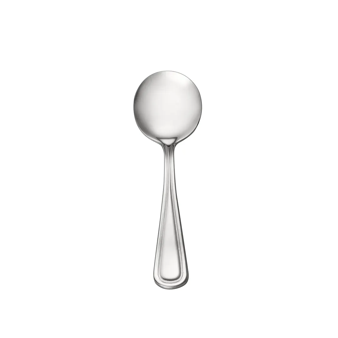 CAC China 3002-04 Bouillon Spoon, 6-3/8" Length, Heavy Weight, 18/0 Stainless Steel - 1 Dozen
