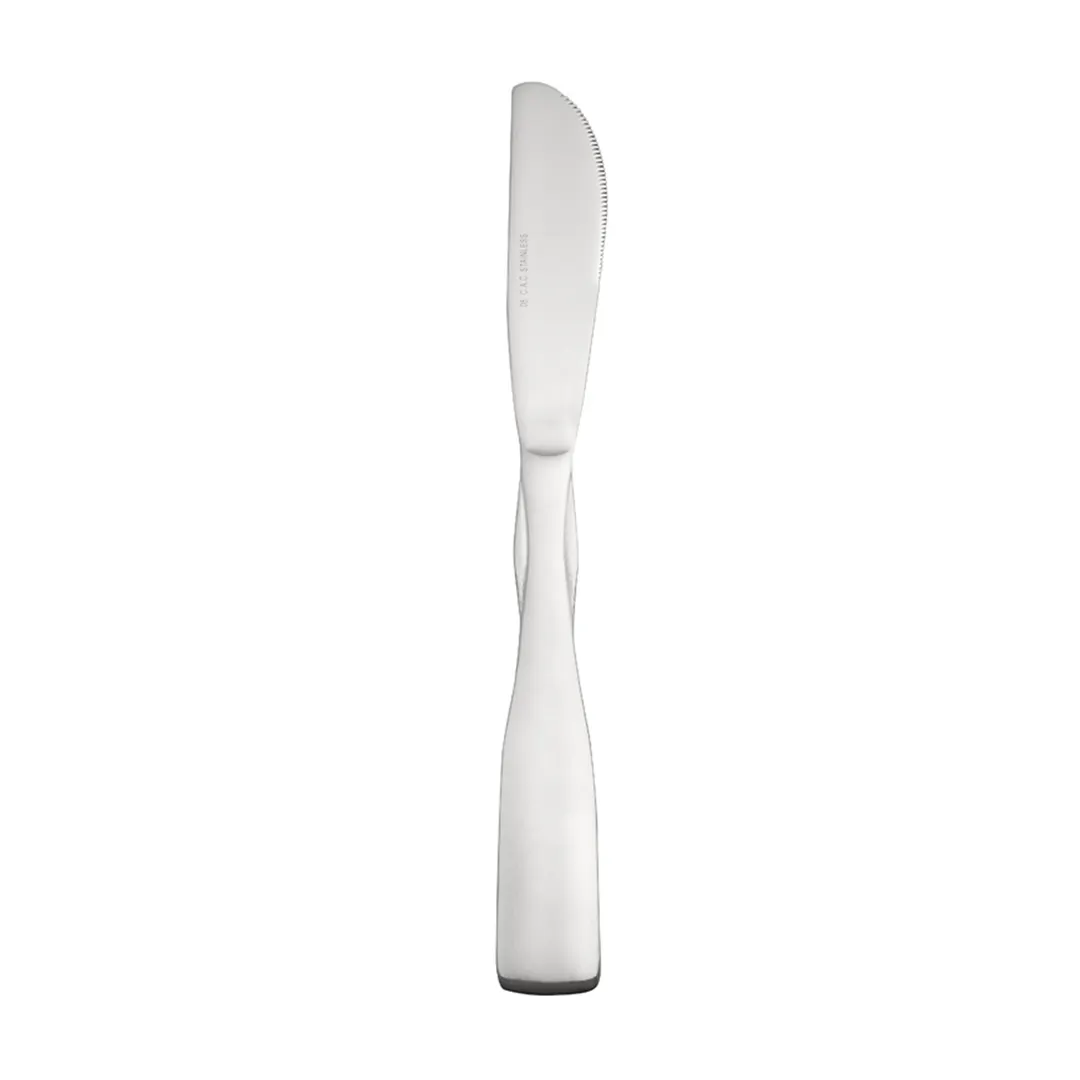 CAC China 3005-08 Dinner Knife, 8-3/4" Length, Solid Handle, 18/0 Stainless Steel - 1 Dozen