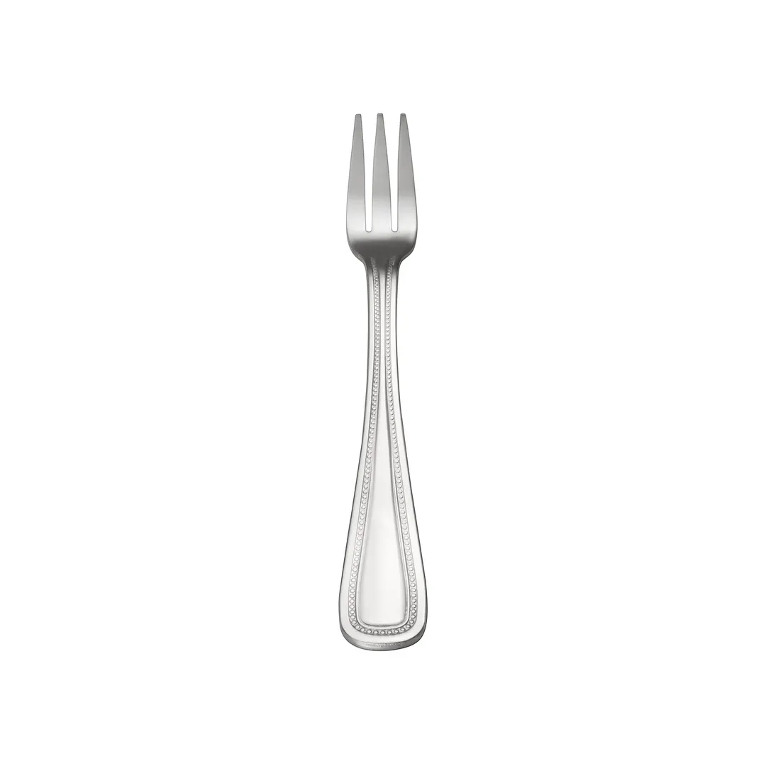 CAC China 3008-07 Black Pearl Oyster Fork, 5.5" Length, Heavy 18/0 Stainless Steel - 1 Dozen