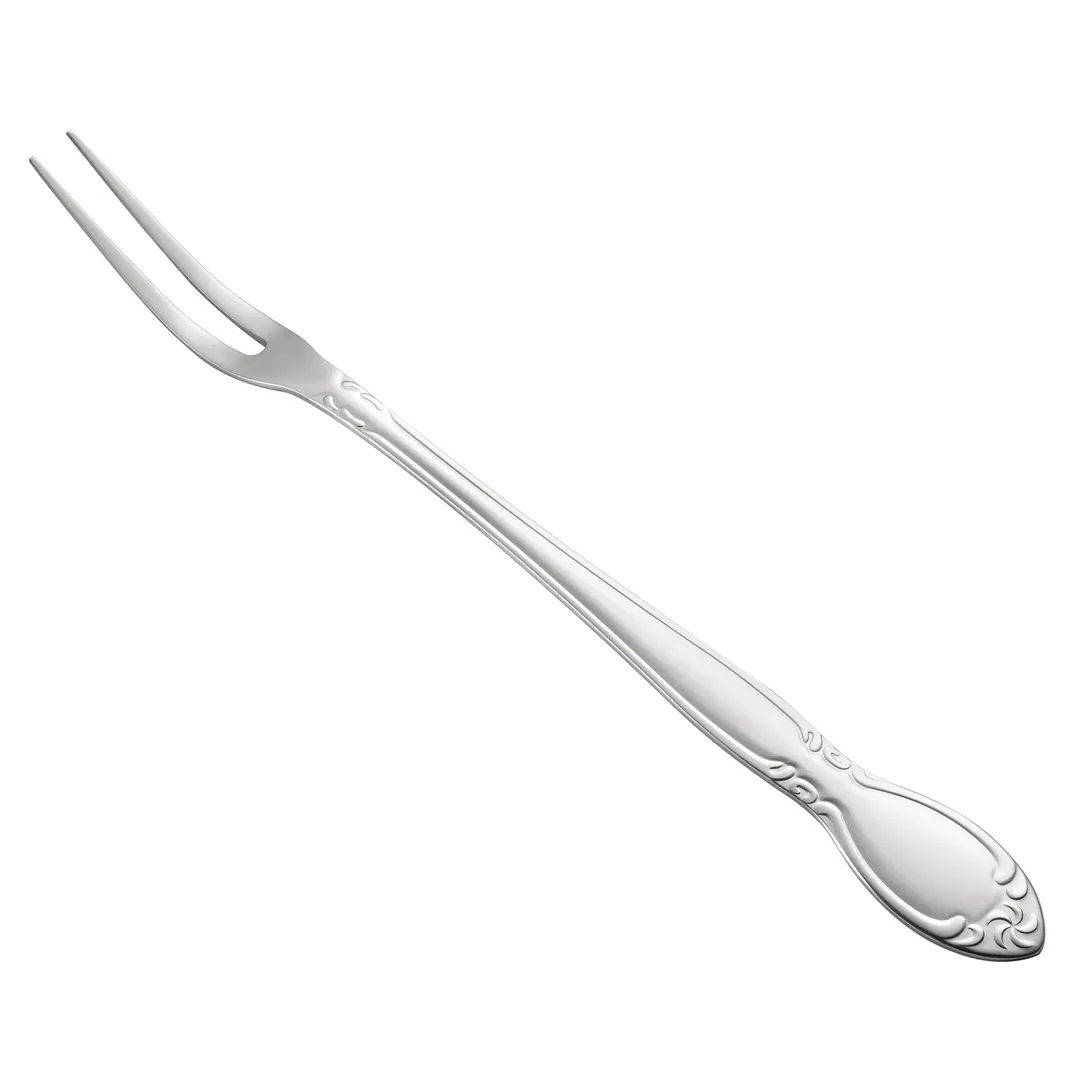 CAC China 3023-35 Louvre Fork Pot, 13"L, Extra Heavy Weight, 18/0 Stainless Steel