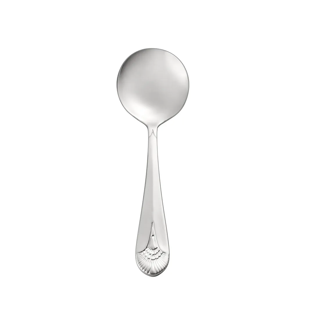 CAC China 8001-04 Royal Bouillon Spoon, 5-7/8" Length, Heavy Weight, 18/8 Stainless Steel - 1 Dozen