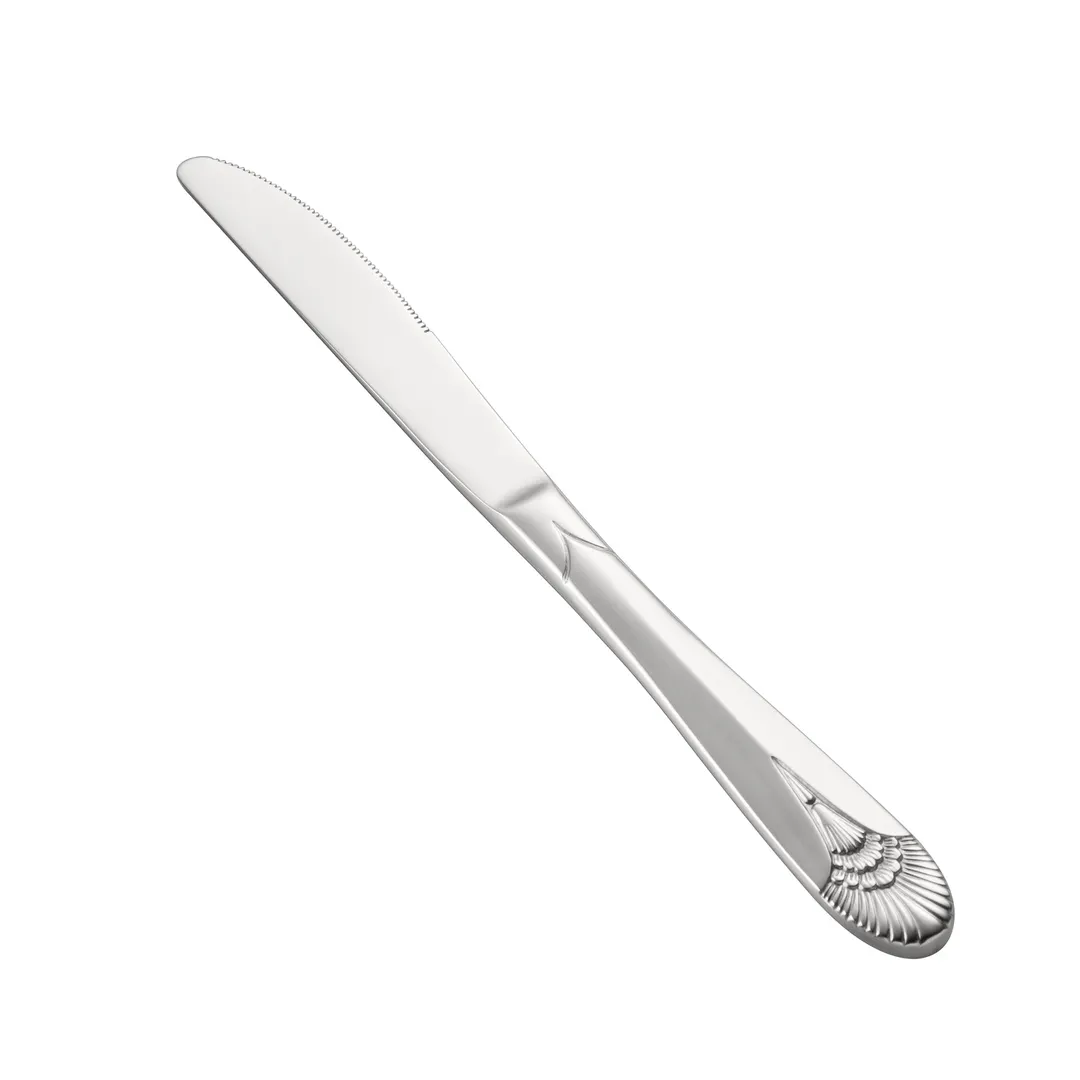 CAC China 8001-08 Royal Dinner Knife, 8-3/4" Solid Handle, Weight, 18/8 Stainless Steel - 1 Dozen