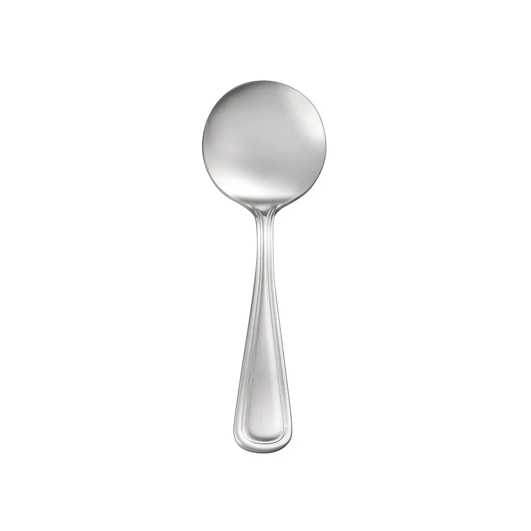 CAC China 8002-04 Elite Bouillon Spoon, 6" Length, Extra Heavy Weight, 18/8 Stainless Steel - 1 Dozen