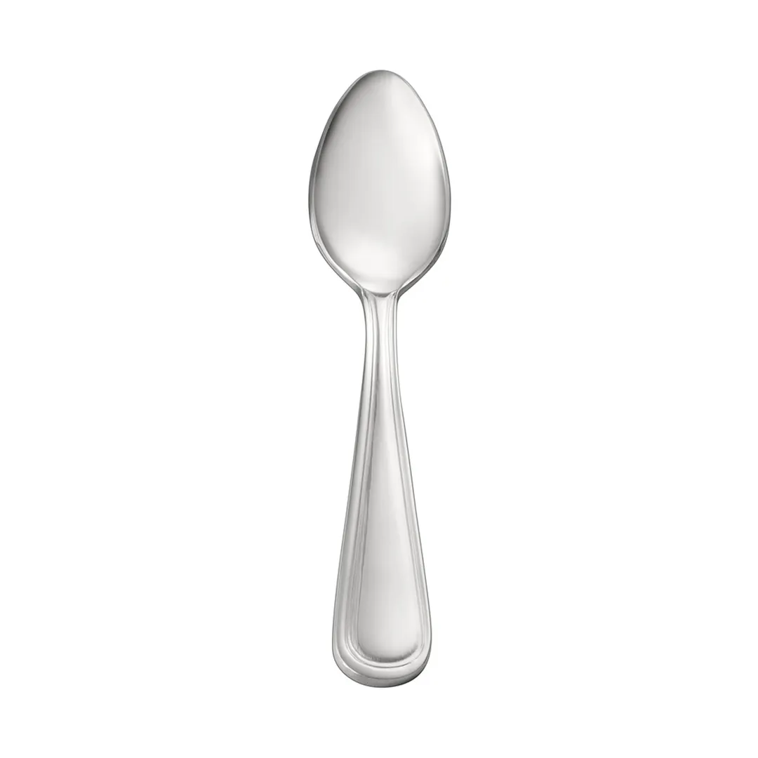CAC China 8002-09 Elite Demitasse Spoon, 4-1/2" Length, Heavy Weight, 18/8 Stainless Steel - 1 Dozen