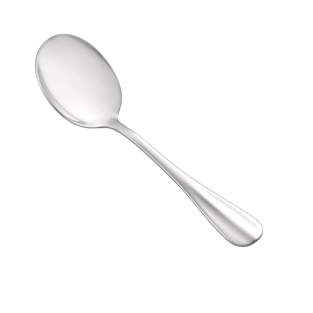 CAC China 8005-04 Soup Bouillon Spoon, 7" Length, Extra Heavy, 18/8 Stainless Steel - 1 Dozen
