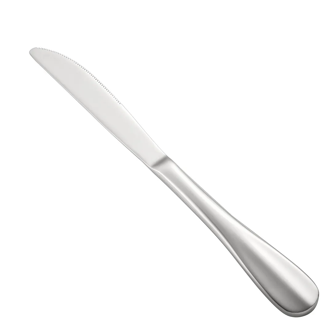 CAC China 8005-08 Dinner Knife - 9" Solid Handle, Extra Heavy, 18/8 Stainless Steel - 1 Dozen