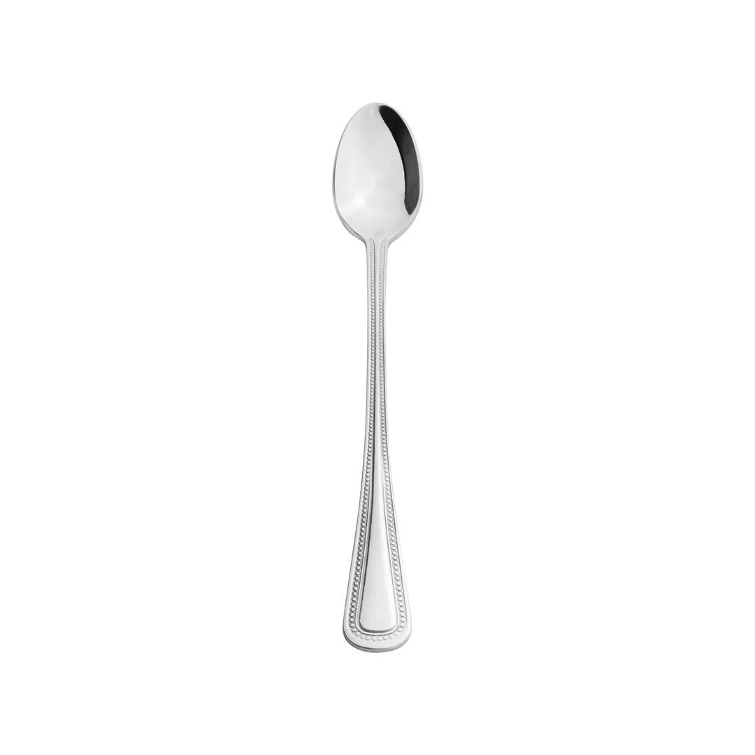 CAC China 8008-02 Golden Pearl Iced Tea Spoon, 7 1/8" Length, 18/8 Stainless Steel - 1 Dozen