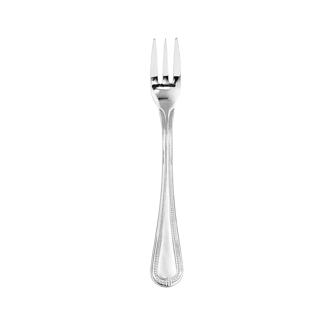 CAC China 8008-07 Golden Pearl Oyster Fork, 5" Heavy‑Weight, 18/8 Stainless Steel - 1 Dozen