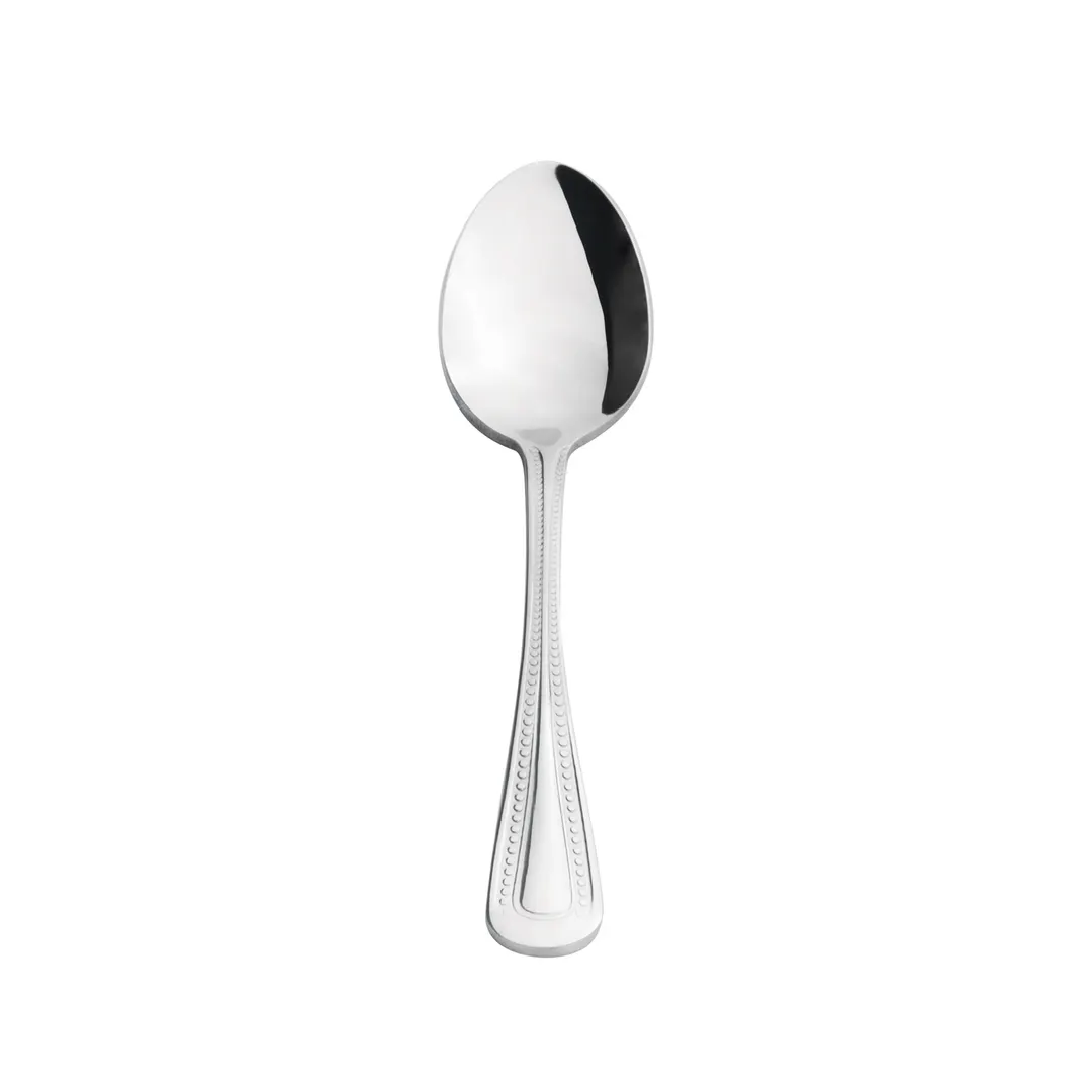 CAC China 8008-09 Golden Pearl Demitasse Spoon, 4-1/4" 18/8 Stainless Steel - 1 Dozen
