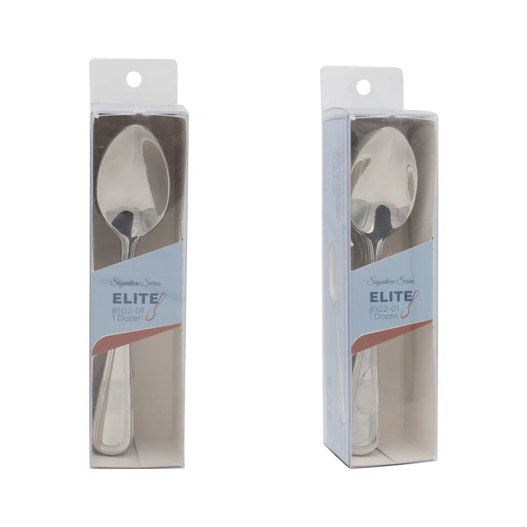 CAC China 8102-01 Elite CPK Teaspoon, 6" Extra Heavy Duty, 18/8 Stainless Steel - 1 Dozen