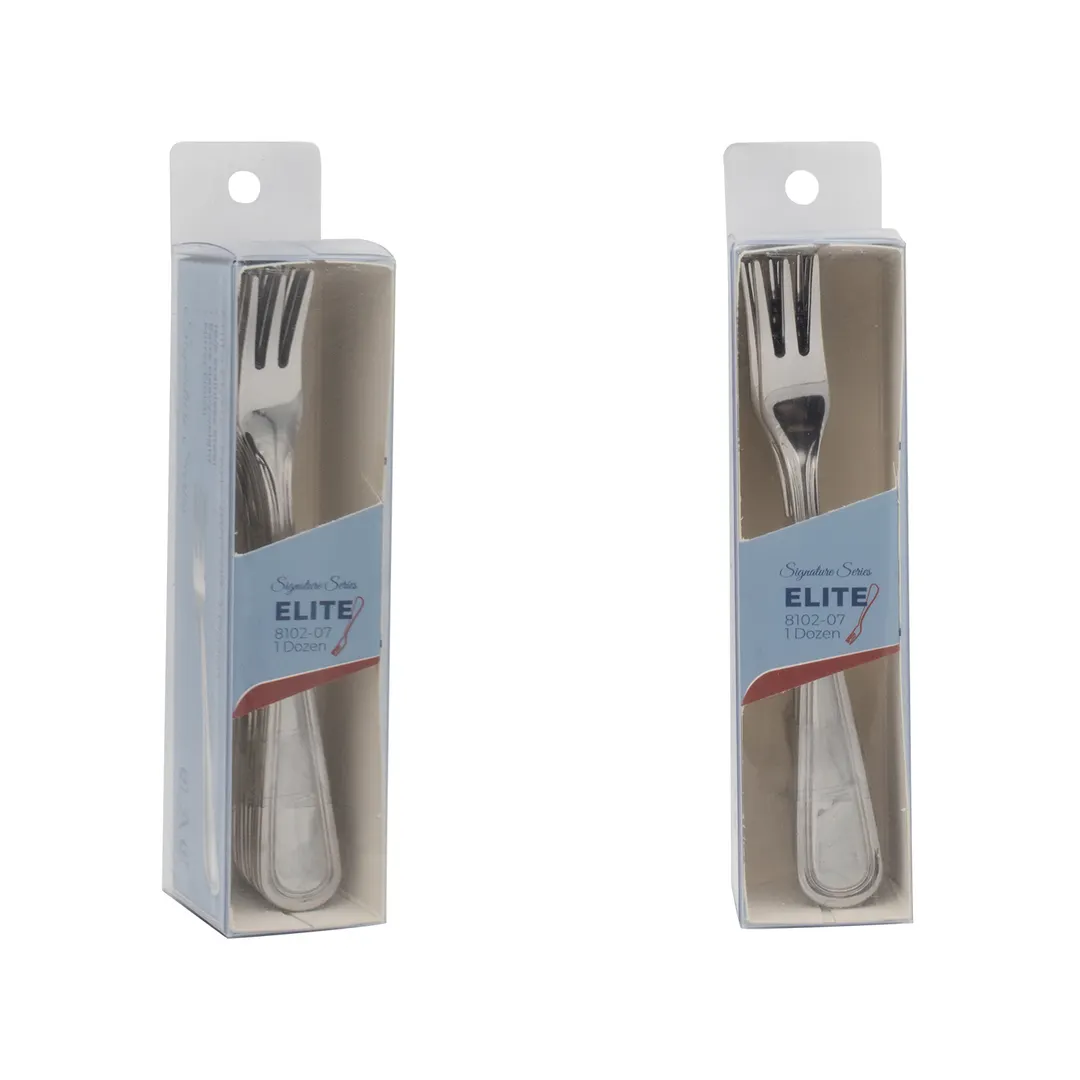 CAC China 8102-07 Elite CPK Oyster/Cocktail Fork, 5 3/4" Length, 18/8 Stainless Steel - 1 Dozen