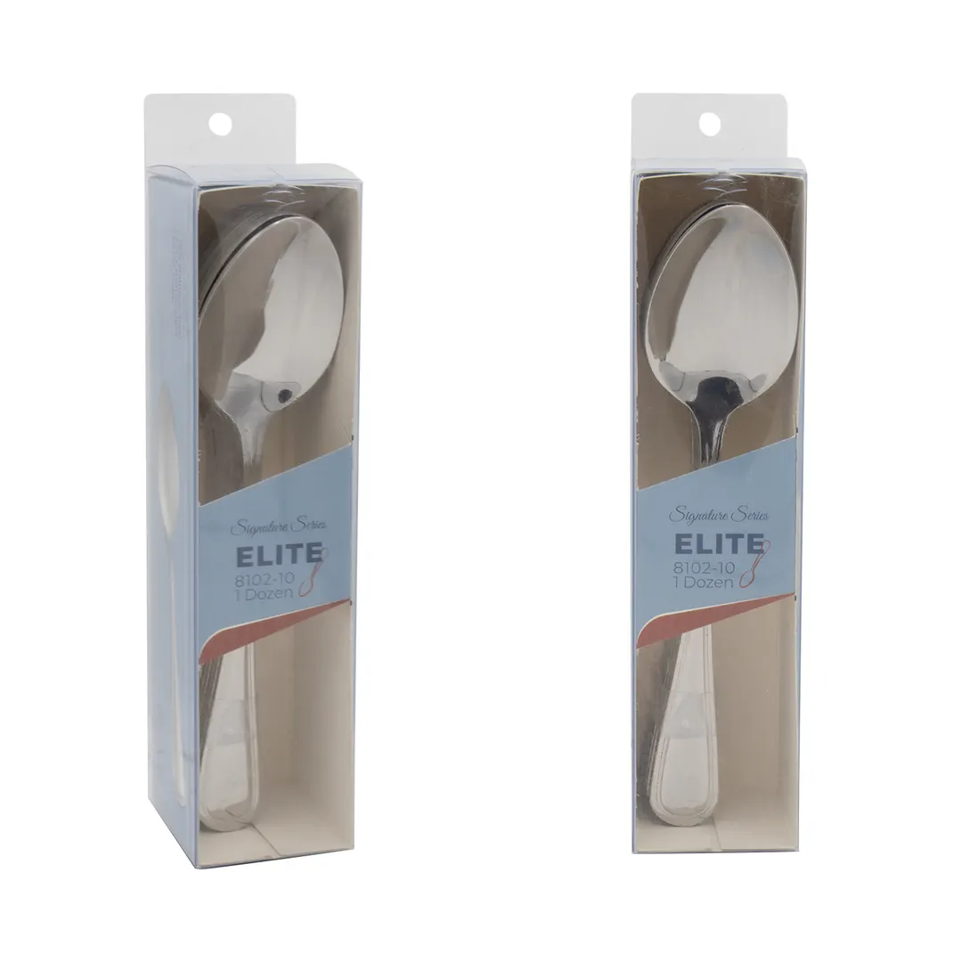 CAC China 8102-10 Elite CPK Tablespoon, 8¼" Extra Heavy‑Duty, 18/8 Stainless Steel - 1 Dozen