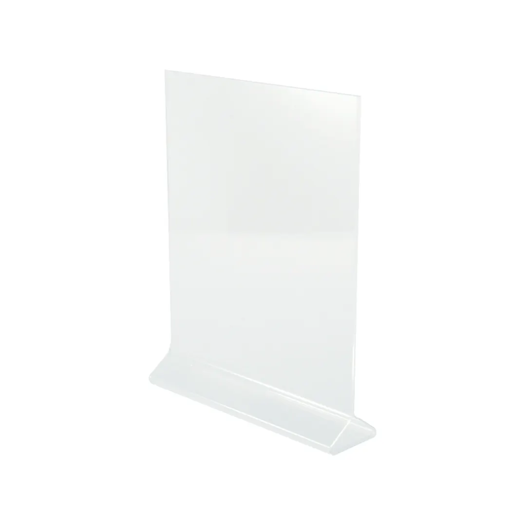 CAC China ACTH-118 Menu Card Holder - 8-1/2" W x 11" H Acrylic, BPA-Free, 10-12" Height, Clear Design