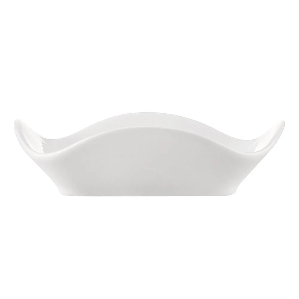 CAC China AFD-10 - Alice Dish 10" x 10" x 2.6" Porcelain Bowl White, Dishwasher Safe - 1 Dozen