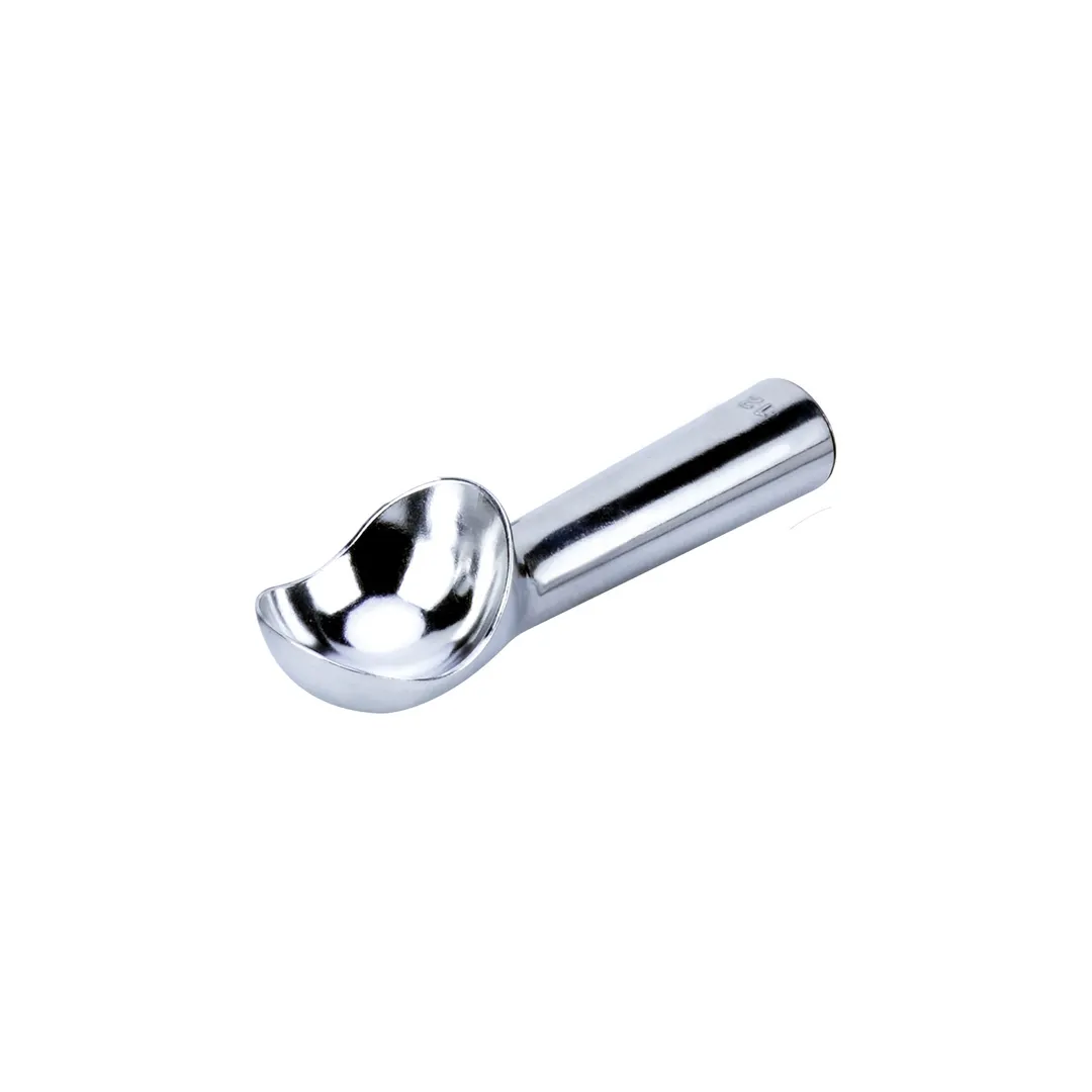 CAC China AICS-12 Ice Cream Dipper, 3-4oz, #12, Heat Conductive Handle, Aluminum, Silver