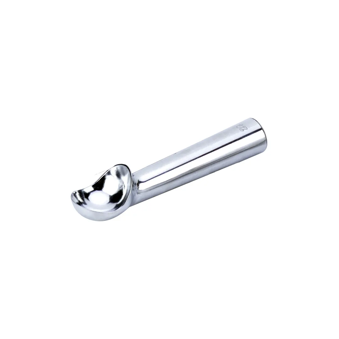 CAC China AICS-24 Ice Cream Dipper, 1.5oz, #24, Heat Conductive Handle, Aluminum, Silver