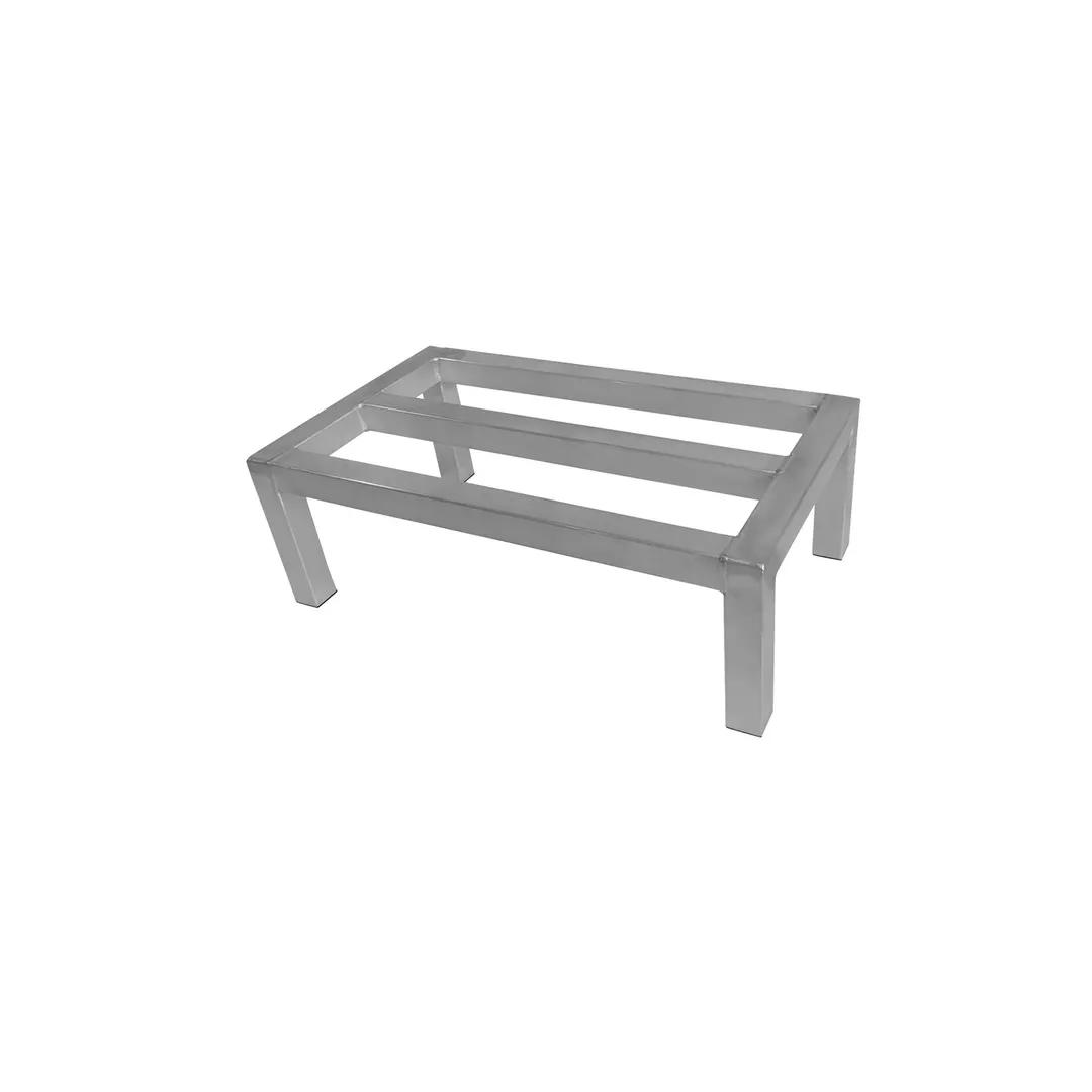CAC China ALDR-1424E Vented Dunnage Rack, 24"L x 14"W x 8"H, 1800 lbs, Heavy Duty Aluminum, NSF Certified