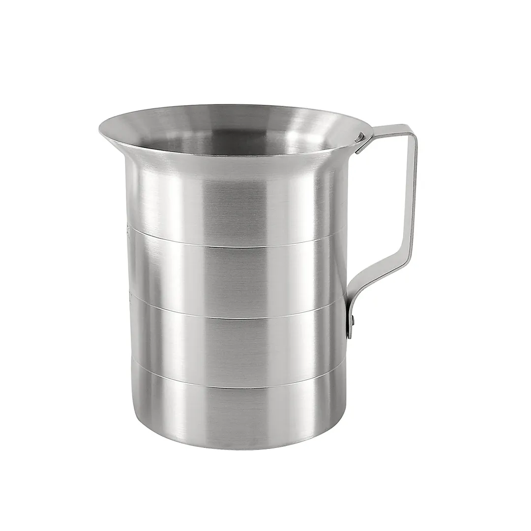 CAC China ALMC-20 Measuring Cup - 2 Quart (64 oz / 8 Cup) Aluminum Hand Tool, Lightweight Design