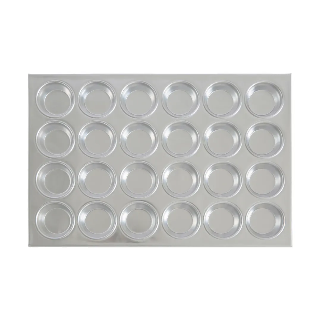 CAC China AMFP-24 Muffin Pan, 20-5/8" x 14", 24 Cups, Aluminum, Uncoated