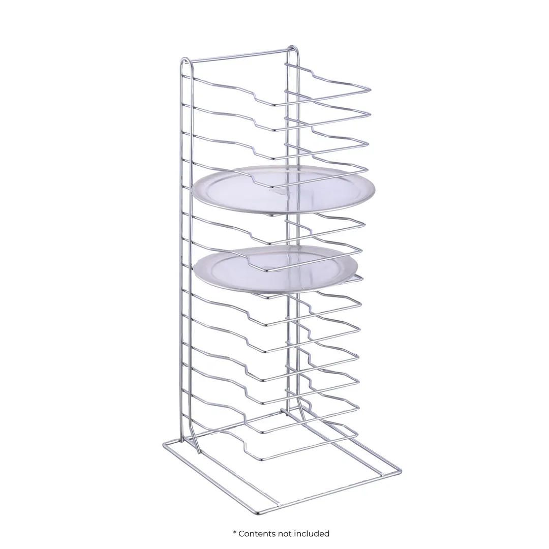 CAC China APZR-15 15-Tier Pizza Pan Rack, 27-1/4" H, 1-3/4" Spacing, Chrome-Plated Steel, Welded, 5-15 Pans Capacity