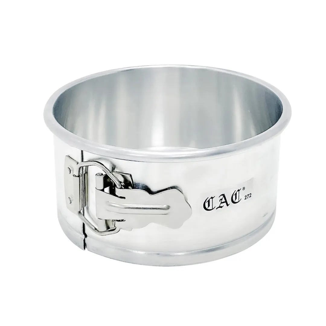 CAC China ASFA-063 Springform Pan, 6" Dia x 3" Deep, Anodized Aluminum, Heat Tolerant 450°F/232°C