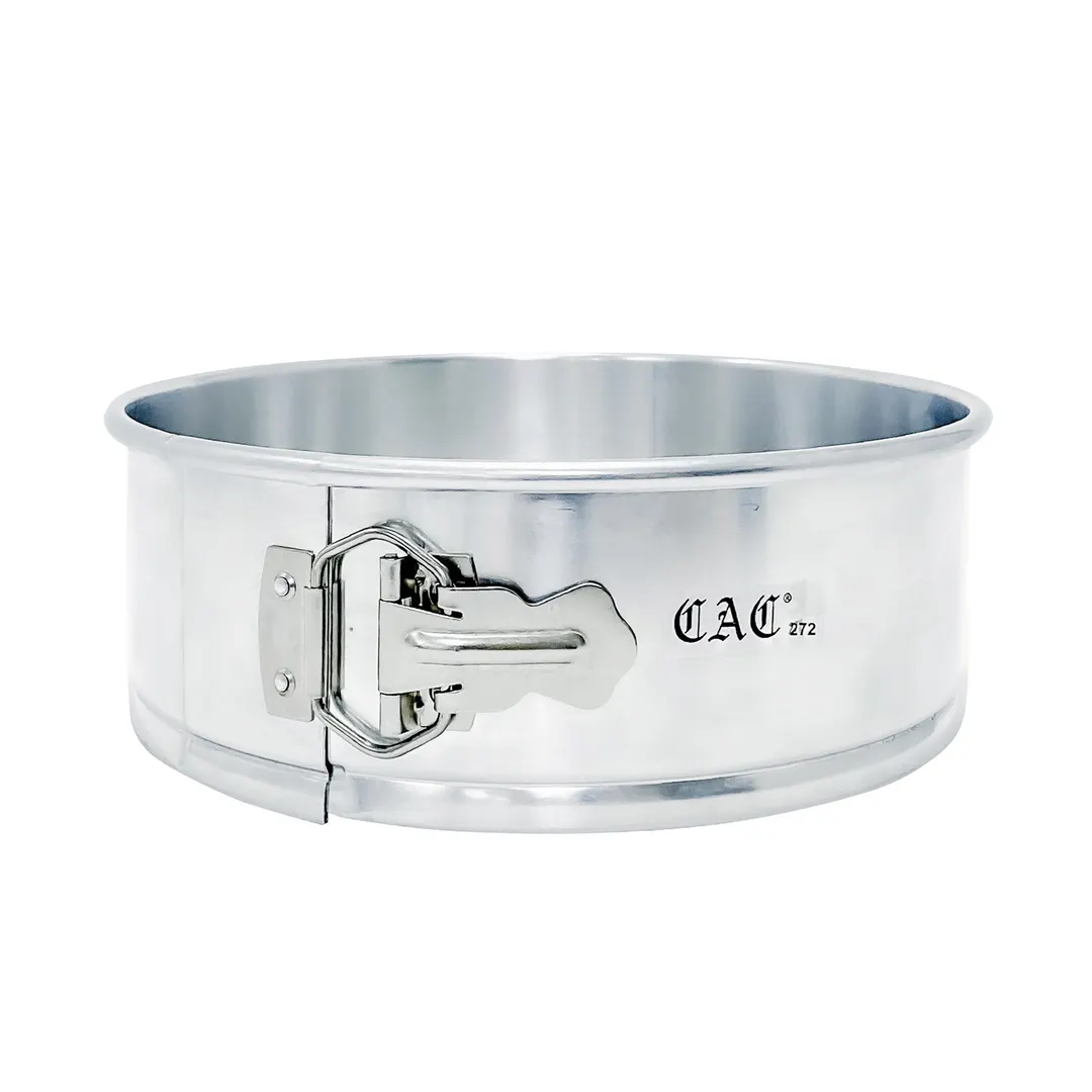 CAC China ASFA-093 Springform Pan, 9" dia. x 3" deep, Heat Tolerant to 450°F, Anodized Aluminum
