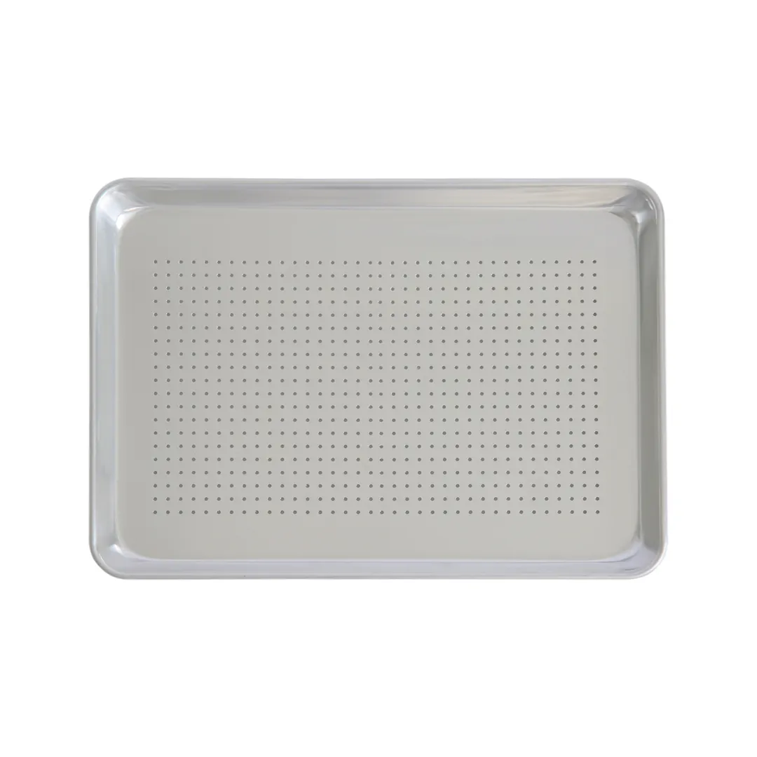 CAC China ASHP-1318P Half-Size Sheet Pan, 18"L x 13"W, Perforated, 20 Gauge, Aluminum