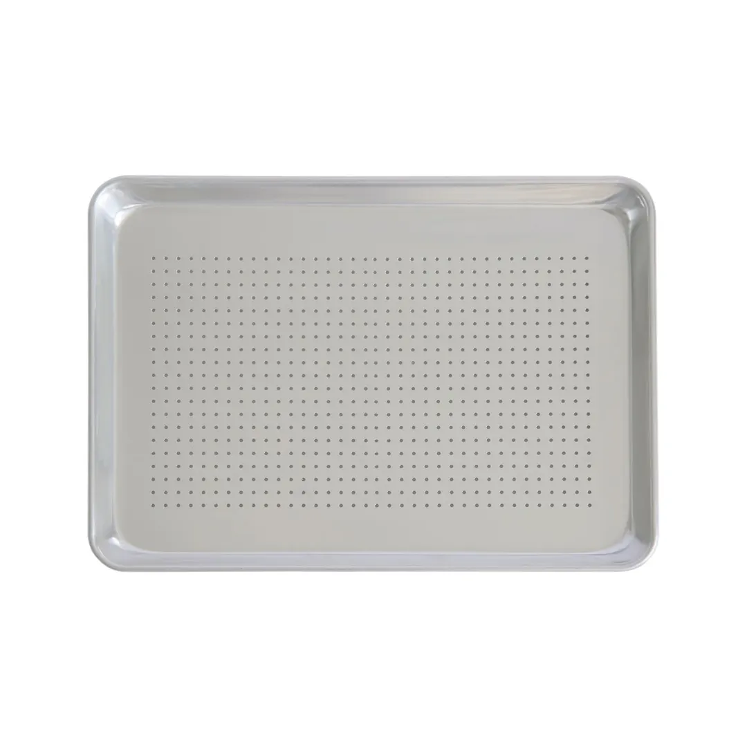 CAC China ASHP-1318PE Half-Size Sheet Pan, 18" x 13", Perforated, 18 Gauge, Aluminum