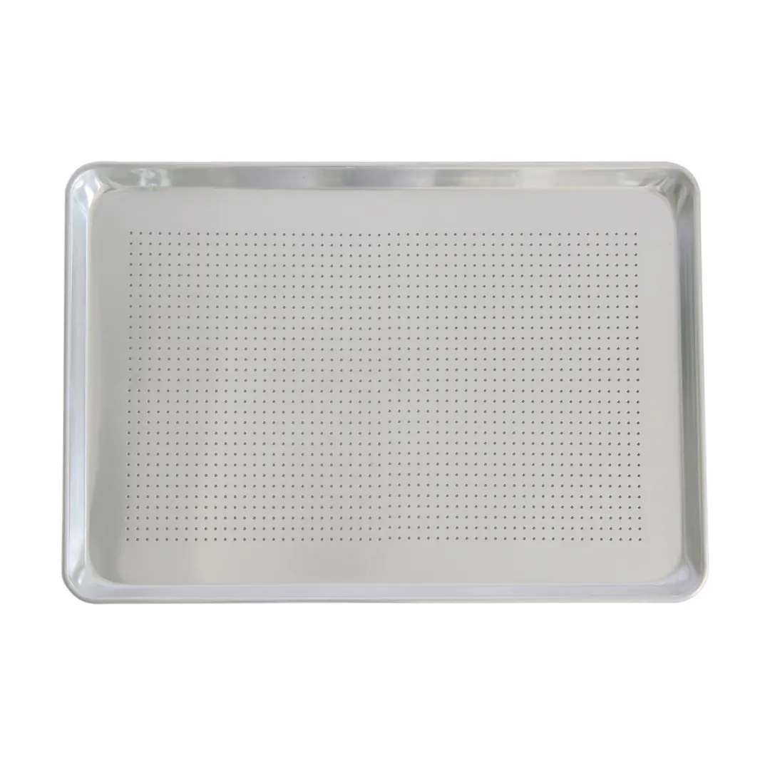 CAC China ASHP-1826PE Full-Size Bun/Sheet Pan, 26" x 18", Perforated, 18 Gauge, Aluminum