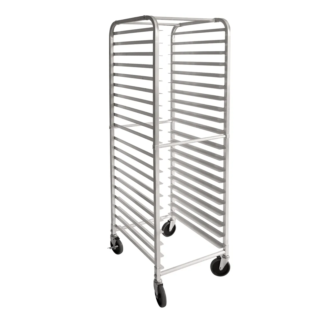 CAC China ASPR-20BK 20-Tier Heavy Duty Aluminum Sheet Pan Rack, 26"L x 20"W x 69"H, NSF, Knocked Down