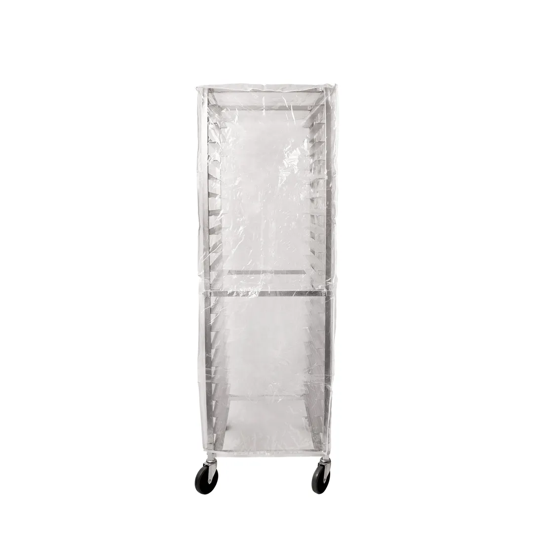 CAC China ASPR-20CV Bun Pan Rack Cover for 20-Tier Aluminum Sheet Pan Rack, Black/Cherry Finish