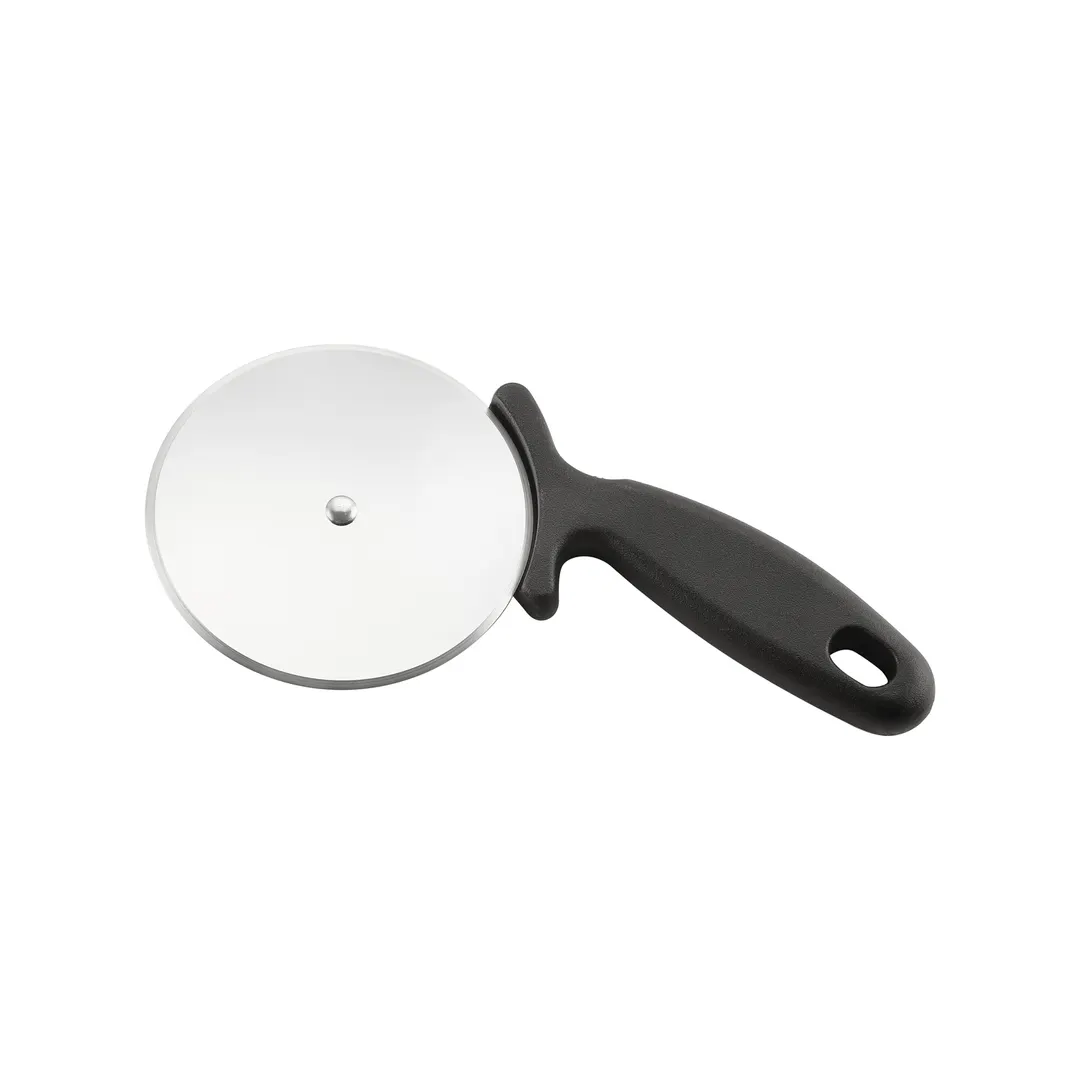 CAC China B15PZ-4K Pizza Cutter - 4" Diameter, Black Plastic Handle, Precision Blade