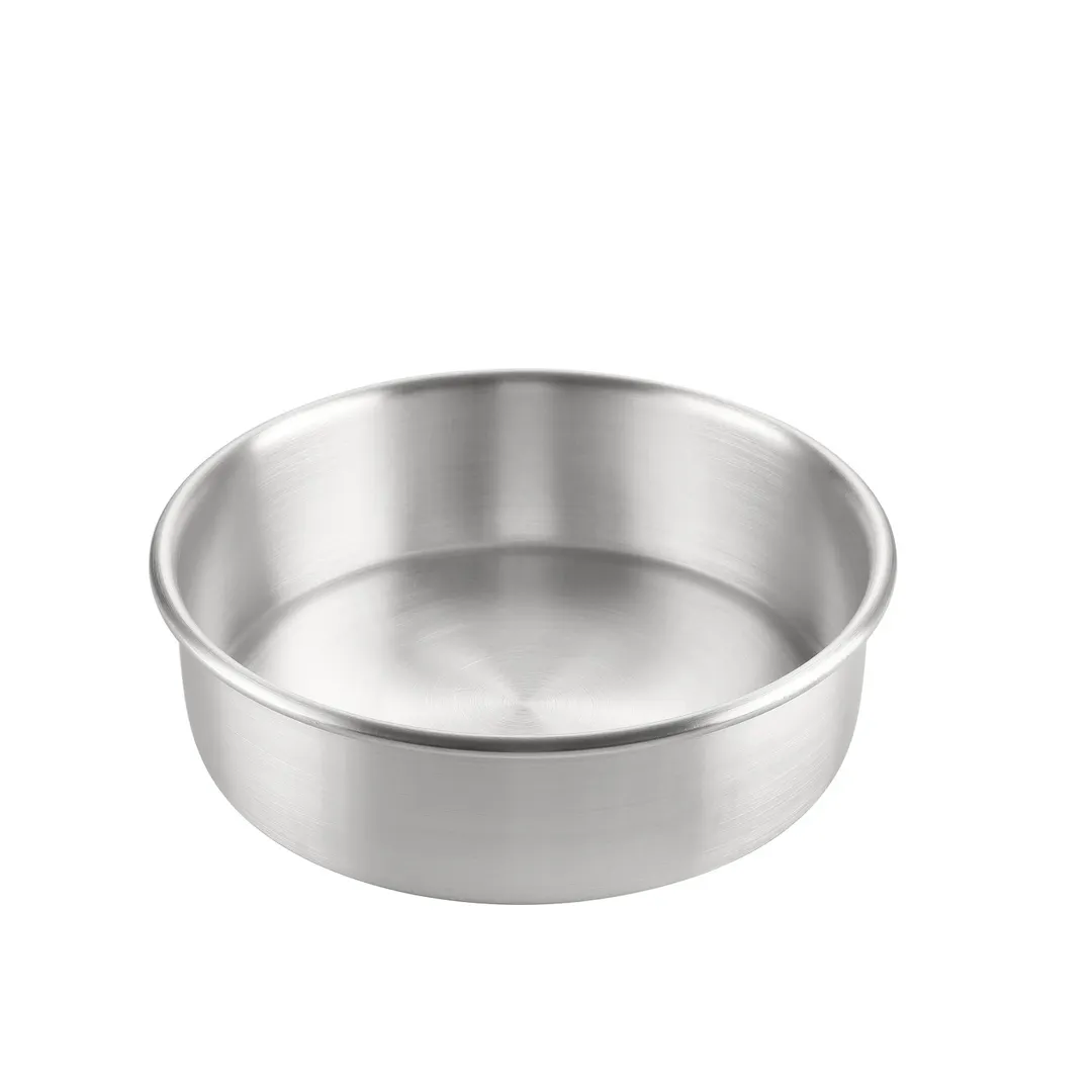 CAC China B1CP-103 Professional Round Cake Pan, 10" Diameter x 3" Height, Heavy‑Gauge Aluminum Baking Pan
