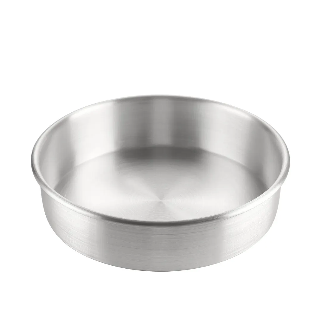 CAC China B1CP-122 Professional Round Cake Pan, 12" Diameter x 2" Deep, Premium Aluminum Baking Pan