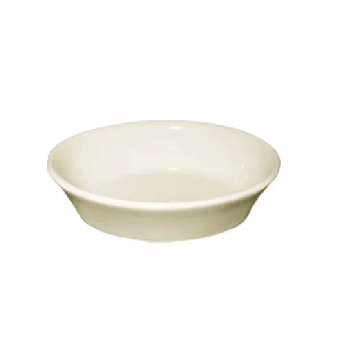 CAC China BKW-5 - Oval Baking Dish, 6 oz, 5½" L x 4" W x 1½" H, Bone White, Safe - 1 Dozen