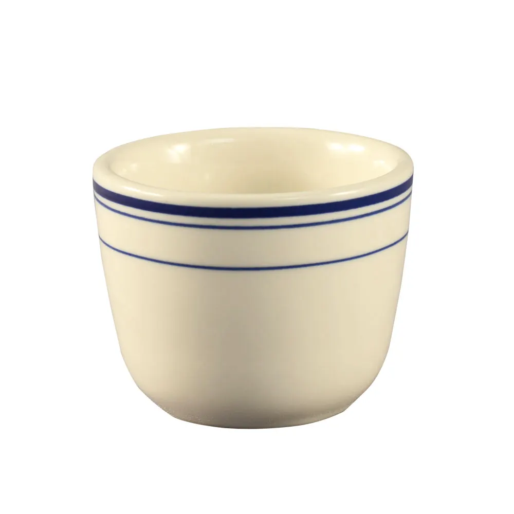CAC China BLU-45 Blue Line Tea Cup, 4‑1/2 oz, 2‑7/8" Dia x 2‑1/4" H, Dishwasher Safe - 1 Dozen